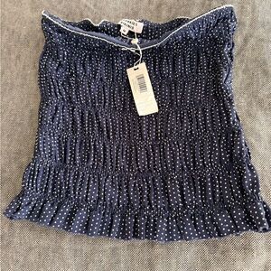 Frankie's Bikinis Navy and White Mini Skirt